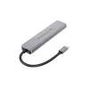 Θήκη σύνδεσης 6 σε 1 USB 3.2 Gen 1 CONCEPTRONIC DONN33G HDMI, 2×USB-A 5Gbps, 2×USB-C 5Gbps, 100W USB PD, ασημί