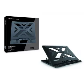 Conceptronic ERGO Βάση ψύξης φορητού υπολογιστή Βάση φορητού υπολογιστή μαύρο 39,6 cm (15,6 ίντσες)