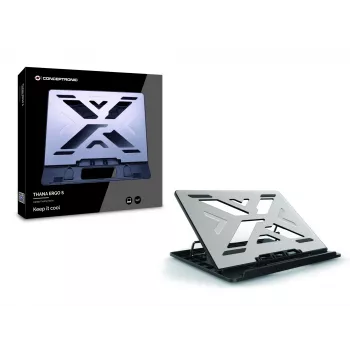 Conceptronic THANA ERGO S, Βάση ψύξης φορητού υπολογιστή Βάση φορητού υπολογιστή γκρι 39,6 cm (15,6 ίντσες)