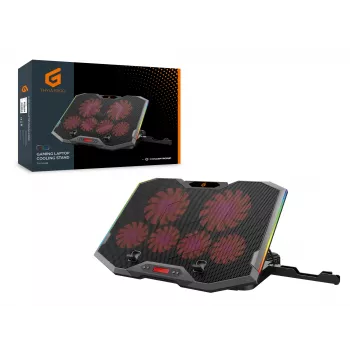 Conceptronic THYIA ERGO Βάση ψύξης gaming φορητού υπολογιστή με 6 ανεμιστήρες, 43,2 cm (17 ίντσες), 6 τεμ., Πλήκτρα, γκρι, μπλε, πράσινο, κόκκινο, Κίνα