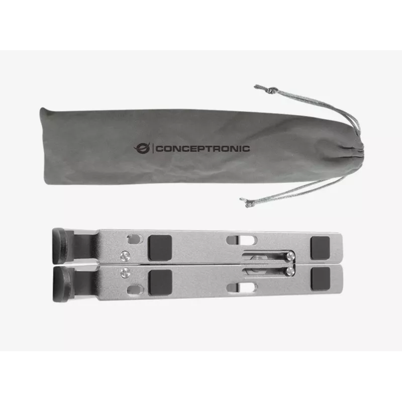 Conceptronic THANA04S ERGO Πτυσσόμενη βάση ψύξης φορητού υπολογιστή από αλουμίνιο