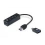 Διανομέας USB Conceptronic HUBBIES Διανομέας USB 3.0 4 θυρών με προσαρμογέα USB-C OTG
