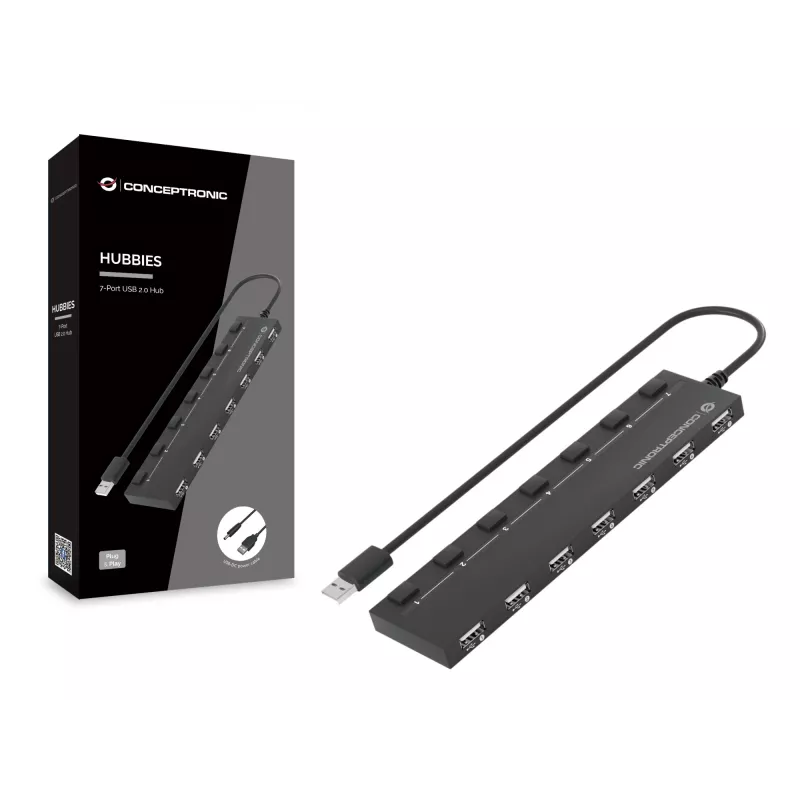 Conceptronic HUBBIES Διανομέας USB 2.0 7 θυρών