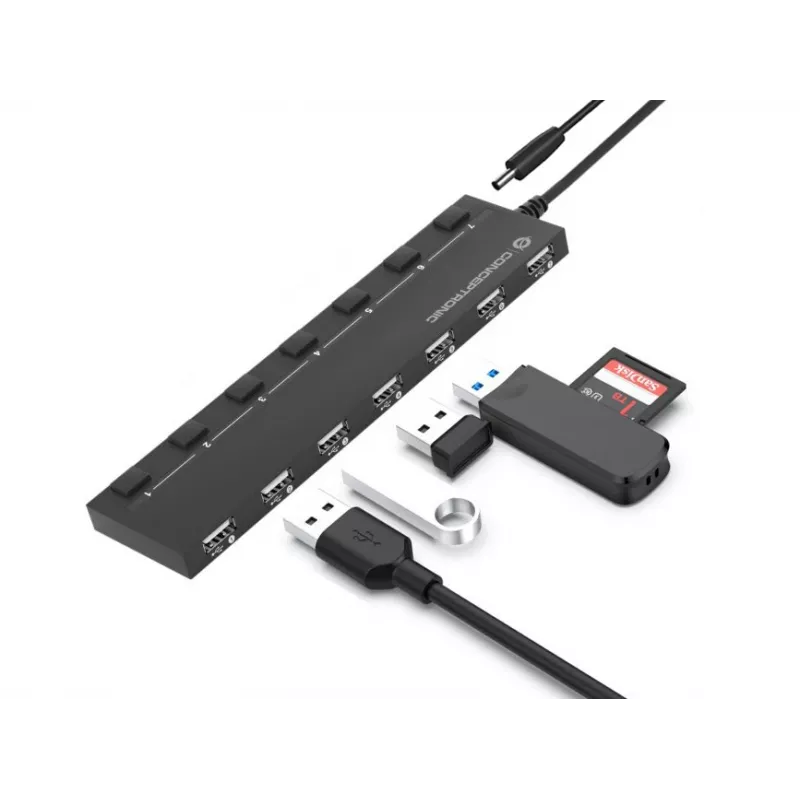 Conceptronic HUBBIES Διανομέας USB 2.0 7 θυρών