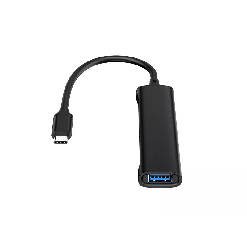 Conceptronic HUBBIES Διανομέας USB 3.0 4 θυρών, 2 θύρες USB-C και 2 θύρες USB-A, θήκη αλουμινίου, βύσμα USB-C αρσενικό