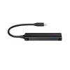 Conceptronic HUBBIES Διανομέας USB 3.0 4 θυρών, 2 θύρες USB-C και 2 θύρες USB-A, θήκη αλουμινίου, βύσμα USB-C αρσενικό