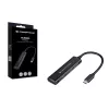 Conceptronic HUBBIES Διανομέας USB 3.0 4 θυρών, 2 θύρες USB-C και 2 θύρες USB-A, θήκη αλουμινίου, βύσμα USB-C αρσενικό