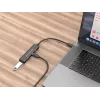 Conceptronic HUBBIES Διανομέας USB 3.0 4 θυρών, 2 θύρες USB-C και 2 θύρες USB-A, θήκη αλουμινίου, βύσμα USB-C αρσενικό