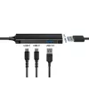 Conceptronic HUBBIES Διανομέας USB 3.0 4 θυρών, 2 θύρες USB-C και 2 θύρες USB-A, θήκη αλουμινίου, βύσμα USB-C αρσενικό