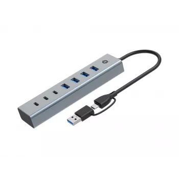 Conceptronic HUBBIES20G Διανομέας USB 3.0 7 θυρών, 5 Gbit/s, USB-C x 3, USB-A x 4