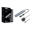 Conceptronic HUBBIES21GP Διανομέας USB 3.0 7 θυρών με τροφοδοτικό, 5 Gbit/s, USB-A x 7