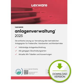 Lexware anlagenverwaltung 2025 «απεριόριστη διάρκεια» Download Λογιστική