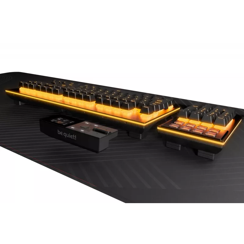 be quiet! Dark Mount Silent Linear DE ISO πληκτρολόγιο gaming USB QWERTZ γερμανικό μαύρο