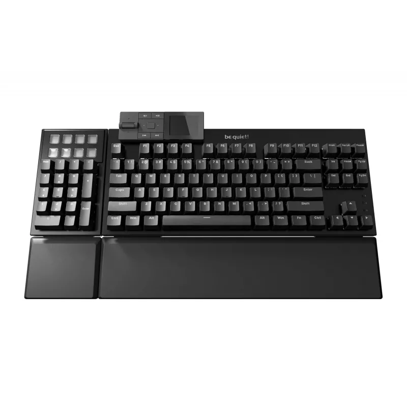 be quiet! Dark Mount Silent Linear DE ISO πληκτρολόγιο gaming USB QWERTZ γερμανικό μαύρο