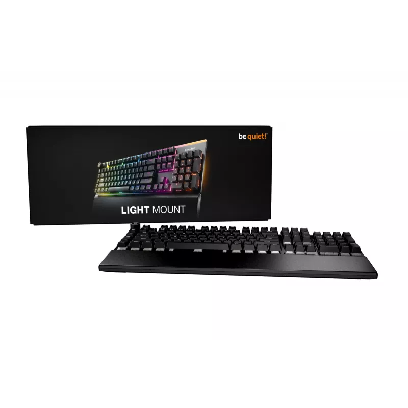 be quiet! Light Mount Silent Tactile DE ISO πληκτρολόγιο gaming USB QWERTZ γερμανικό μαύρο