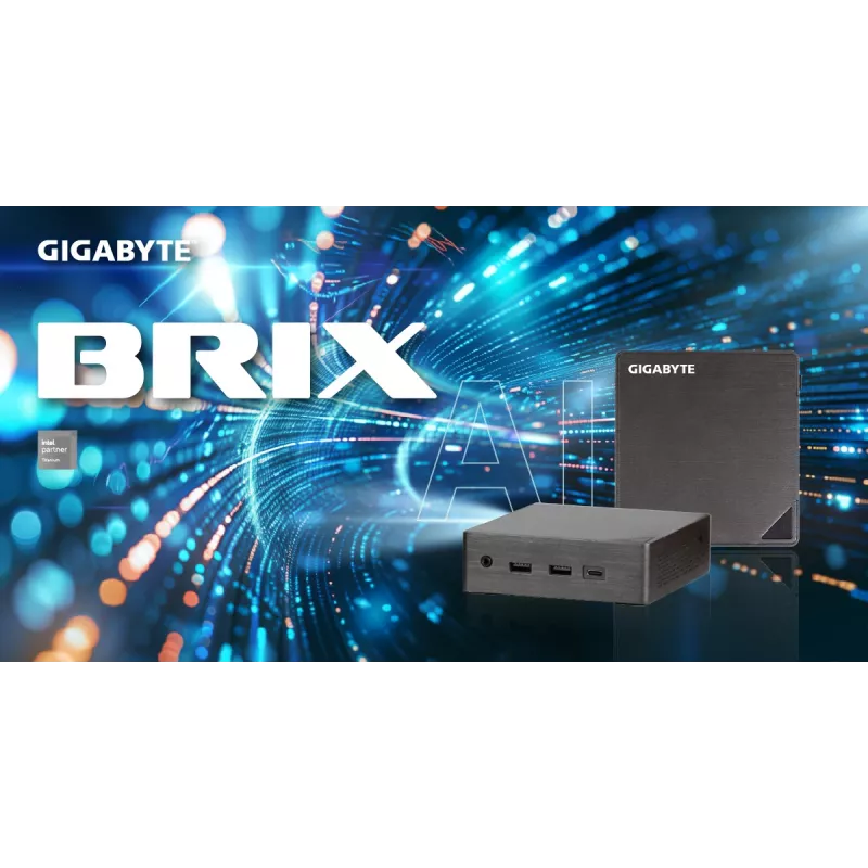 GIGABYTE BRIX Core Ultra 7 255H 2xDDR5 SO-DIMM 2HDMI 2USBC 0,46L Mini PC