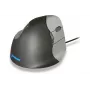 BakkerElkhuizen Evoluent 4, για δεξιόχειρες, κάθετο σχεδιασμό, Laser, 2600 DPI, μαύρο, γκρι, ασημί