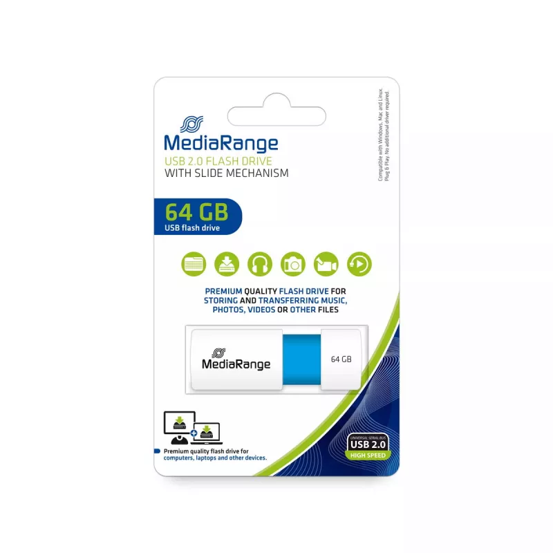 USB stick MediaRange 64 GB USB Type-A 2.0 MR974