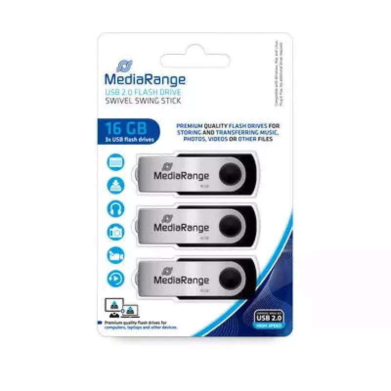 USB flash drive MediaRange 16 GB USB Type-A 2.0 MR910-3
