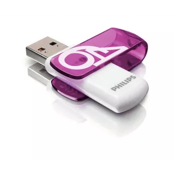 Philips FM64FD05B USB flash drive 64 GB USB Type-A 2.0 μωβ, λευκό