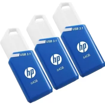 HP x755w συσκευασία 3 τεμ. USB stick 64 GB USB Type-A 3.2 Gen 1 (3.1 Gen 1) μπλε, λευκό