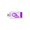 Philips Click USB-Flash-Laufwerk 64 GB USB Type-C 3.2 Gen 1 (3.1 Gen 1) Βιολετί, Λευκό