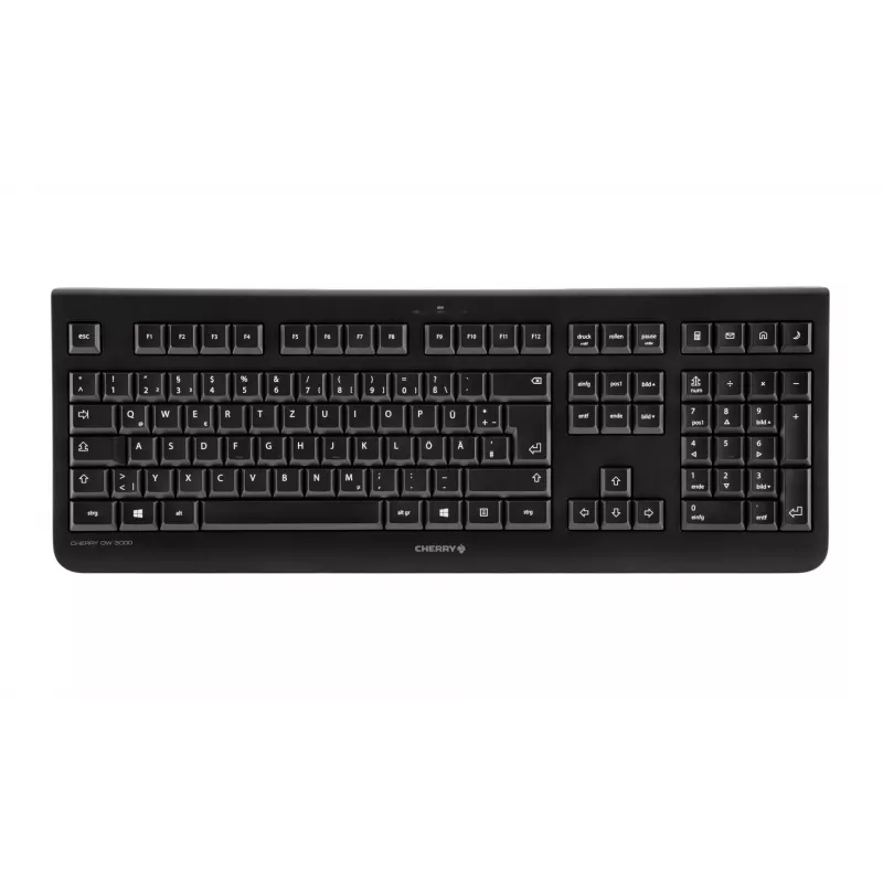 CHERRY DW 3000 Πληκτρολόγιο Ποντίκι σε συσκευασία Universal RF Wireless AZERTY Βελγικό Μαύρο