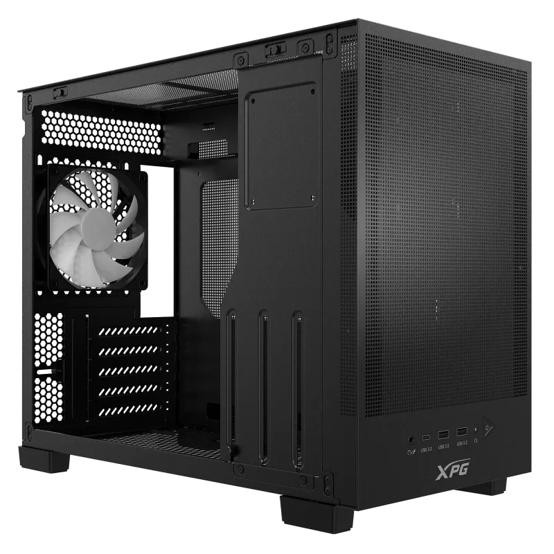 XPG VALOR MESH NANO MID-TOWER-CHASSIS – Μαύρο, Midi Tower, PC, Μαύρο, micro ATX, Mini-ITX, SPCC, 17 cm