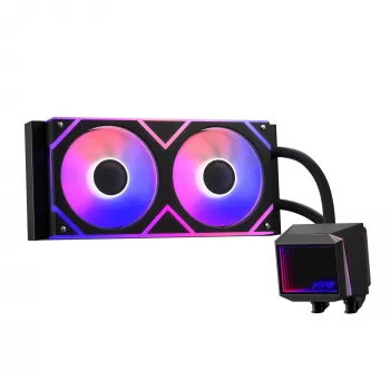 XPG Levante II 240 υδρόψυξη AIO για CPU, 240 mm, 2 ανεμιστήρες ARGB 120 mm, μαύρο