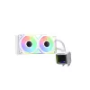 XPG LEVANTE II 240 White, σύστημα υδρόψυξης, 12 cm, 26,7 Sone, λευκό