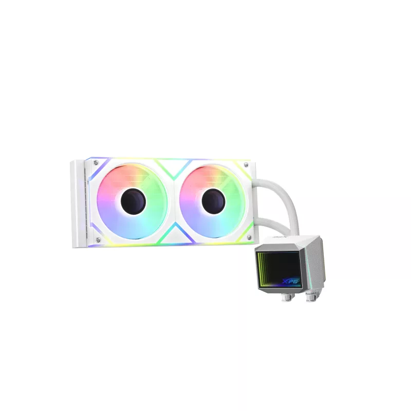 XPG LEVANTE II 240 White, σύστημα υδρόψυξης, 12 cm, 26,7 Sone, λευκό