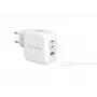 Φορτιστής Conceptronic 3-Port 67W GaN USB PD με καλώδιο φόρτισης USB-C, USB-C x 2, USB-A x 1, QC 3.0, PPS