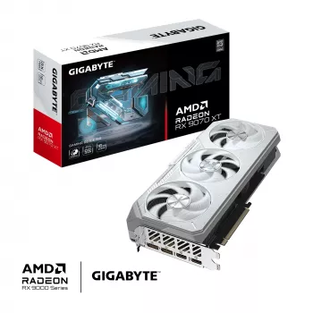 Κάρτα γραφικών GIGABYTE Radeon RX 9070 XT GAMING OC ICE 16 GB GDDR6 256-Bit PCIe 5.0 3-Ανεμιστήρες λευκό