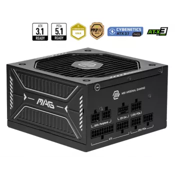Τροφοδοτικό MSI MAG A750GLS PCIE5 750W 24-Pin ATX πλήρως modular 80 PLUS Gold Μαύρο