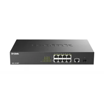 D-Link DGS-1010MP/E Δικτυακός διακόπτης Unmanaged L2 Gigabit Ethernet (10/100/1000) Power over Ethernet (PoE) 1U Μαύρο