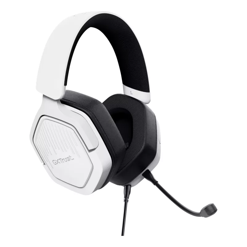 Trust GXT492W Carus headset ενσύρματο με κεφαλοταινία gaming λευκό