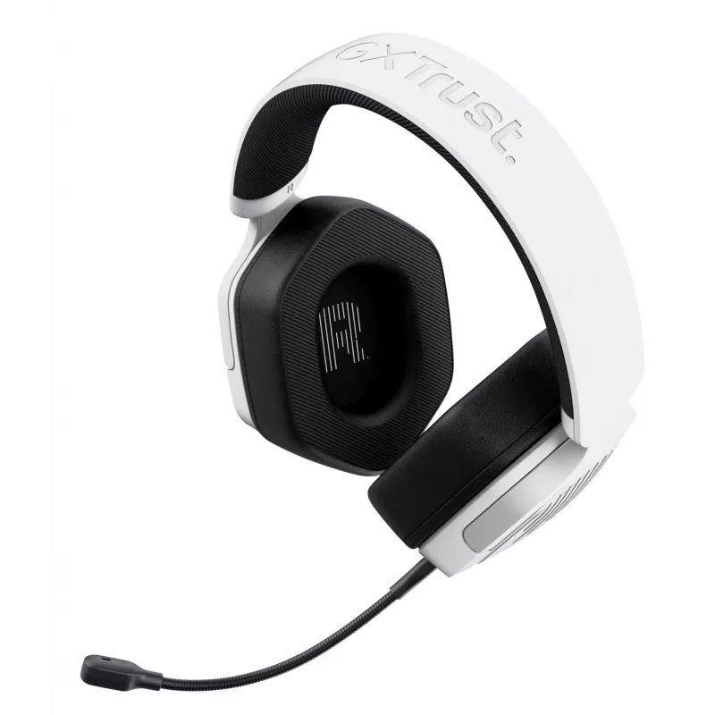 Trust GXT492W Carus headset ενσύρματο με κεφαλοταινία gaming λευκό