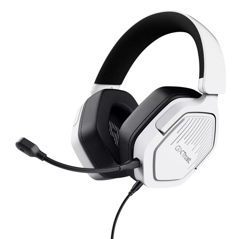 Trust GXT492W Carus headset ενσύρματο με κεφαλοταινία gaming λευκό