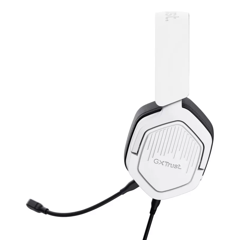 Trust GXT492W Carus headset ενσύρματο με κεφαλοταινία gaming λευκό