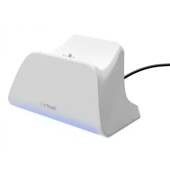 Σταθμός φόρτισης TRUST GXT255W για PS5 διπλή φόρτιση, λευκό