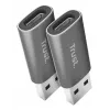 Trust Calyx USB Type-C USB Type-A γκρι θύρα 1 USB Type-C θύρα 2 USB Type-A