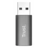 Trust Calyx USB Type-C USB Type-A γκρι θύρα 1 USB Type-C θύρα 2 USB Type-A