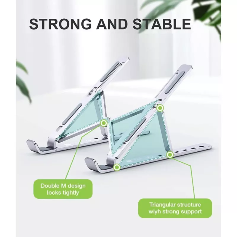 Techly ICA-TBL 134TY βάση για φορητό υπολογιστή/tablet, πτυσσόμενη, ρυθμιζόμενη γωνία κλίσης