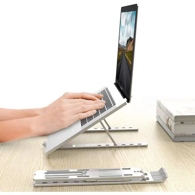 Techly ICA-TBL 134TY βάση για φορητό υπολογιστή/tablet, πτυσσόμενη, ρυθμιζόμενη γωνία κλίσης
