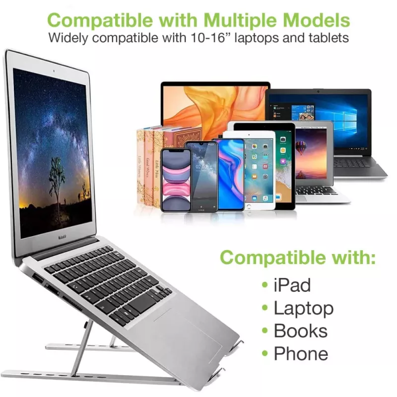 Techly ICA-TBL 134TY βάση για φορητό υπολογιστή/tablet, πτυσσόμενη, ρυθμιζόμενη γωνία κλίσης