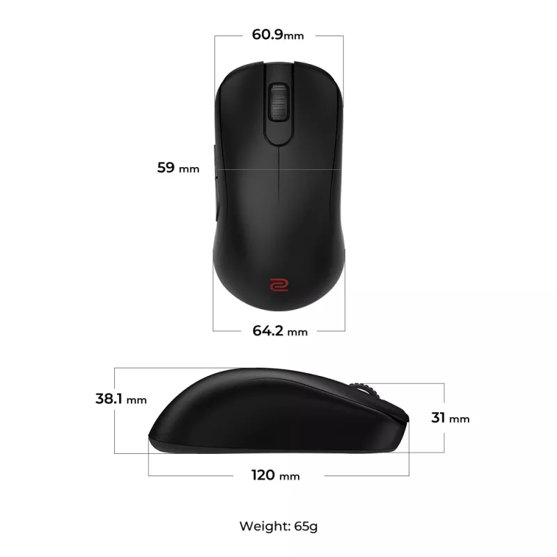Gaming ποντίκι BenQ ZOWIE S2-DW δεξιόχειρο RF Wireless 3200 DPI