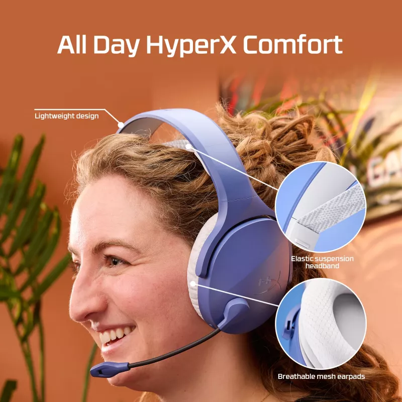 HyperX Cloud Jet - Ασύρματο gaming headset (ανοιχτό μπλε)