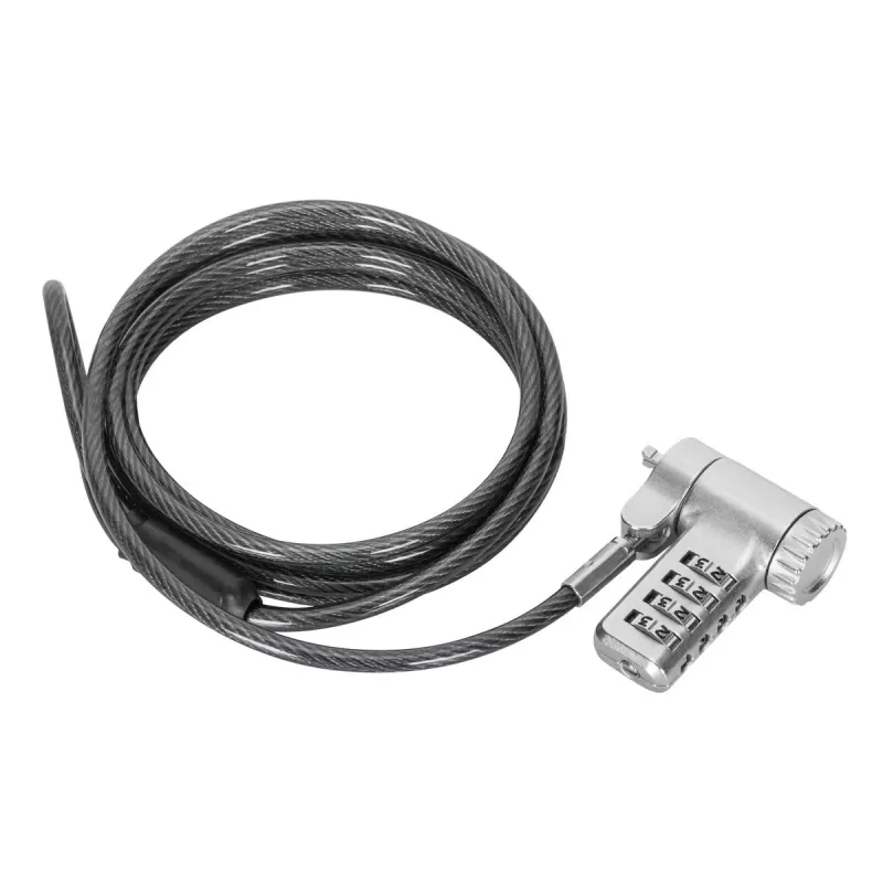 Targus ASP96GLX-S κλειδαριά καλωδίου ασημί 2m με συνδυασμό