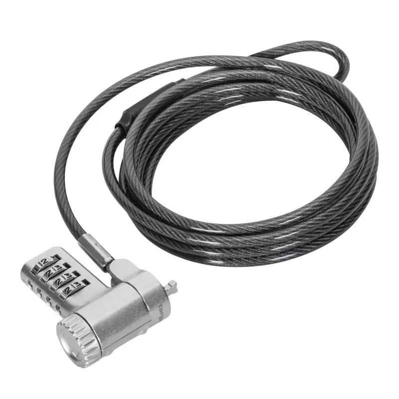 Targus ASP96GLX-S κλειδαριά καλωδίου ασημί 2m με συνδυασμό