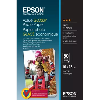 Epson Value Glossy Photo Paper - 10x15cm - 50 φύλλα